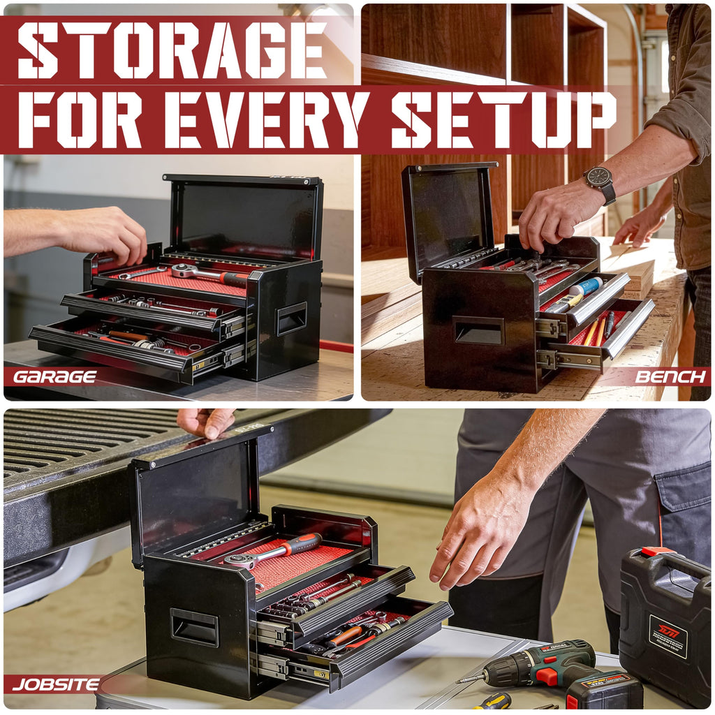 Black 2 Drawer Steel Tool Box N675972