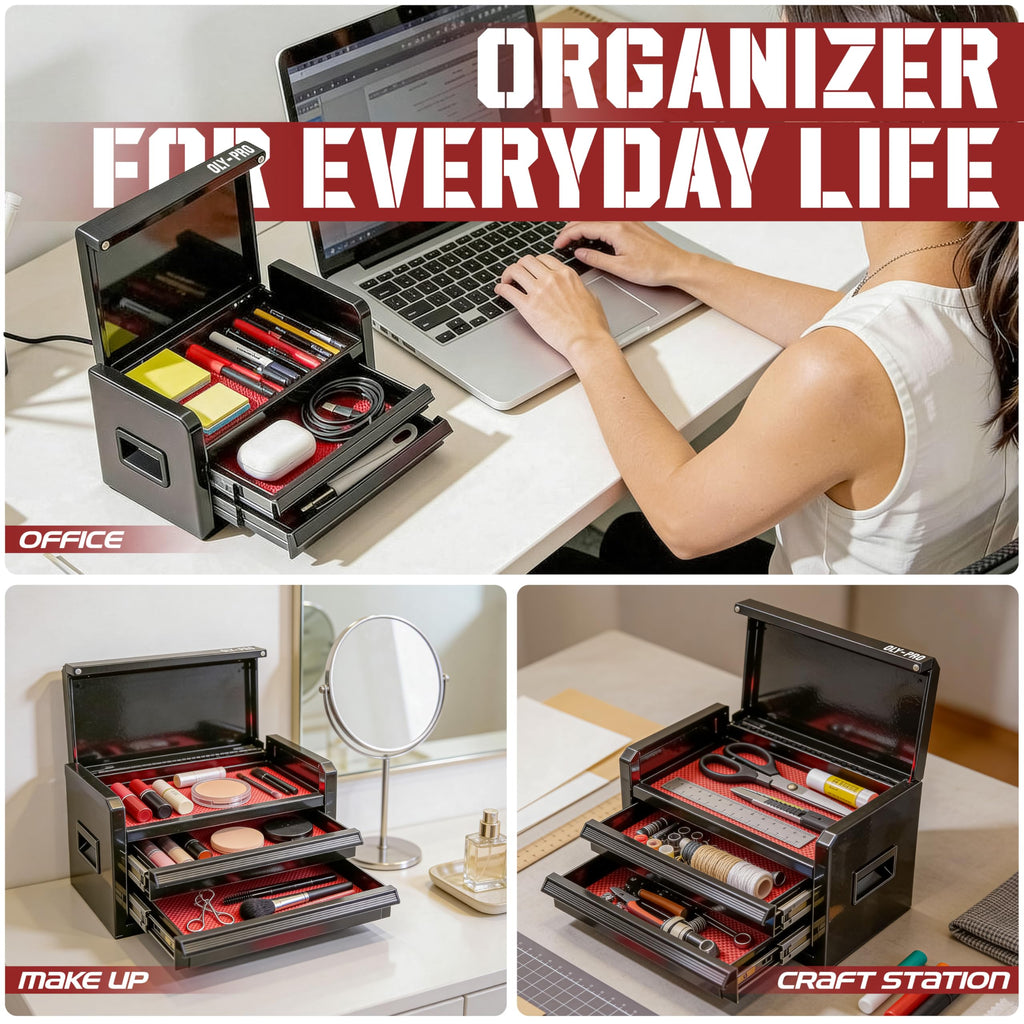 Black 2 Drawer Steel Tool Box N675972