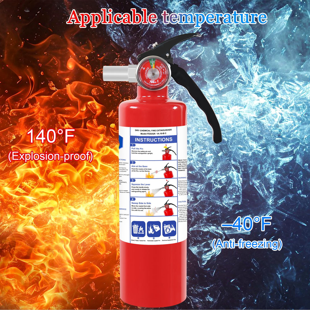 4 Pack ABC Dry Chemical Fire Extinguishers M5516